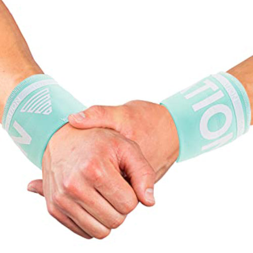 GORNATION® Wrist Wraps | 2x Premium Wrist Support (Pair) for Functional Fitness, Calisthenics & Weightlifting | Gym Accessories for Men & Women | Left & Right (Premium Mint)