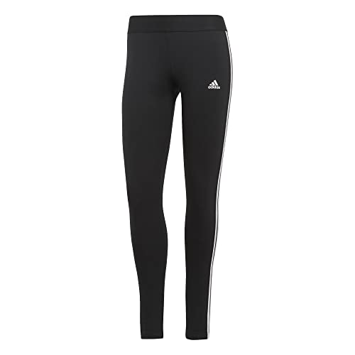 adidas Women's 3 Stripes Tights, Black/White, M