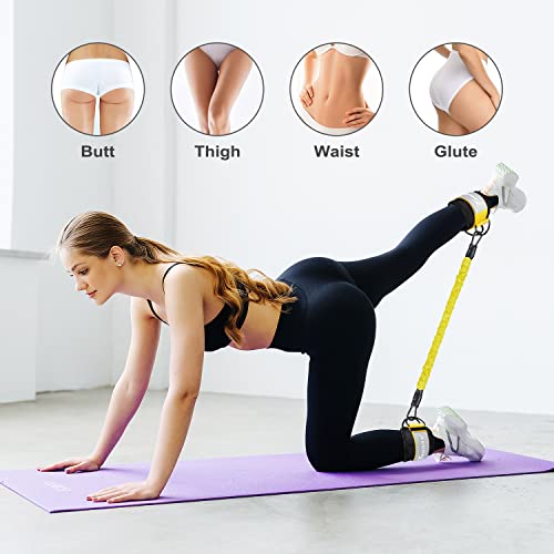 Ankle Resistance Bands with Cuffs, Glutes Workout Equipment