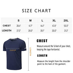 frueo 3 Pack Mens T-Shirts Dry-Fit Running Tops for Men Moisture Wicking Active Athletic Gym Tops Men Short Sleeve T-Shirt(520)-Black Grey Nave-XL