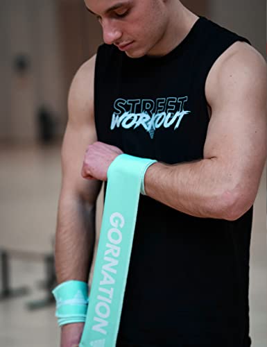 GORNATION® Wrist Wraps | 2x Premium Wrist Support (Pair) for Functional Fitness, Calisthenics & Weightlifting | Gym Accessories for Men & Women | Left & Right (Premium Mint)