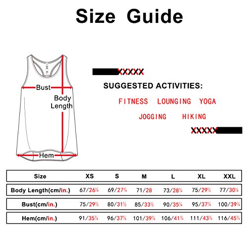 icyzone Workout Tank Tops for Women - Sport Yoga Tops, Racerback Running Tank Top, Gym Exercise Shirts (L, Deep Lake)