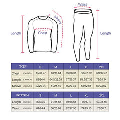 MEETYOO Men’s Thermal Underwear Set, Quick Dry