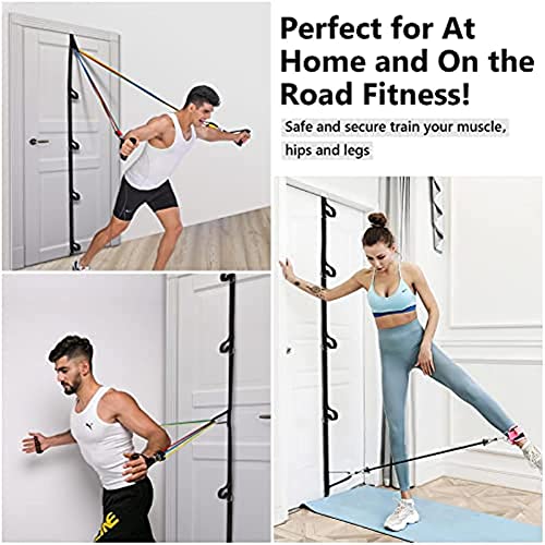 Heavy Duty Multi Loop Door Anchor Strap Leg Ankle Straps for Resistance Training Physical Therapy Home Workouts