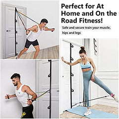 Heavy Duty Multi Loop Door Anchor Strap Leg Ankle Straps for Resistance Training Physical Therapy Home Workouts