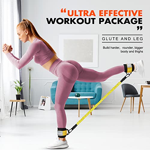 Ankle Resistance Bands with Cuffs, Glutes Workout Equipment